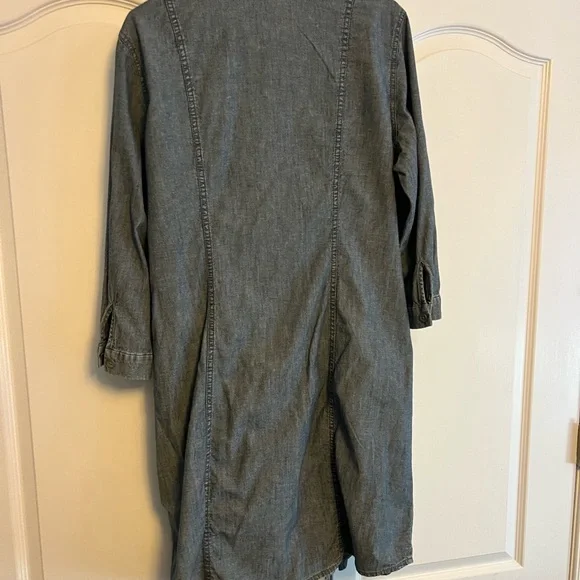 Coldwater Creek Blue Denim Shirt Dress size 16 - Picture 3 of 3